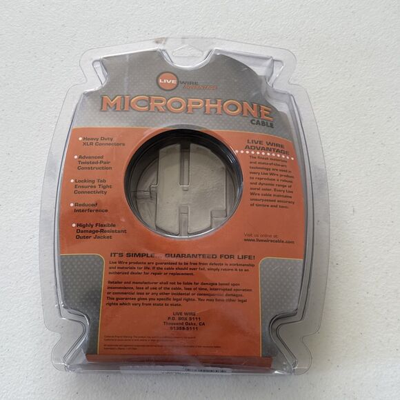 Live Wire Advantage 25 ft XLR Heavy Duty Microphone Cable w/ Sonicshield EXM25 - Picture 5 of 9